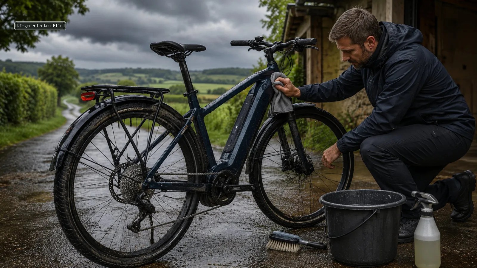 E-Bike nach Regen reinigen: sicher trocknen & pflegen