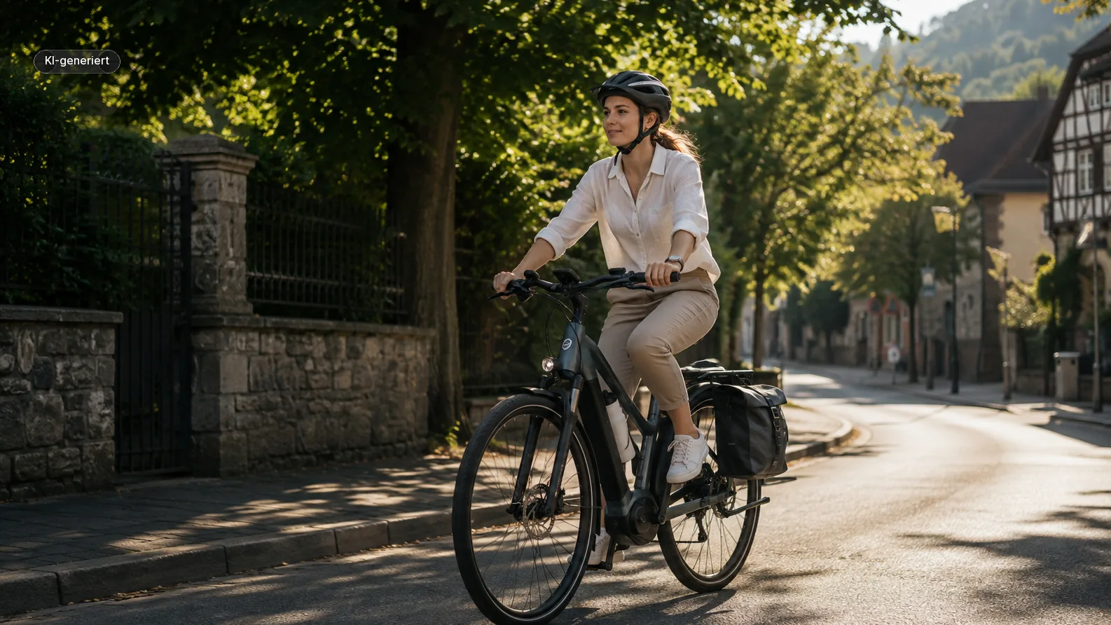 Mit dem Fahrrad bei Hitze zur Arbeit fahren